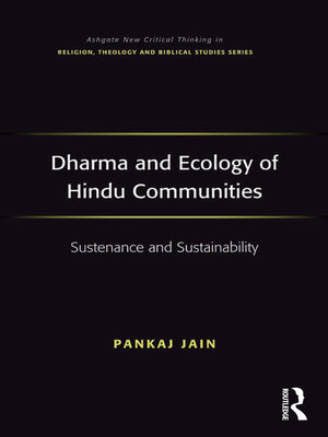 cover image of Dharma and Ecology of Hindu Communities